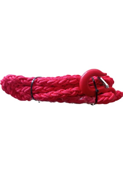 Kırmızı Renk Kalın Çeki Halatı Çengelli fiyatları