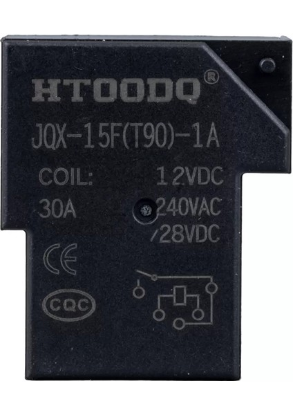JQX-15F-T90-1H 12VDC 30A 12VDC 5 Pın Röle