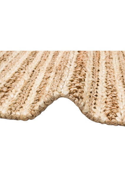 S-1152 NATURAL XW - NETRA - Farklı Örgü Dokusuna Sahip El Dokuma Naturel Jüt Hasır Halı