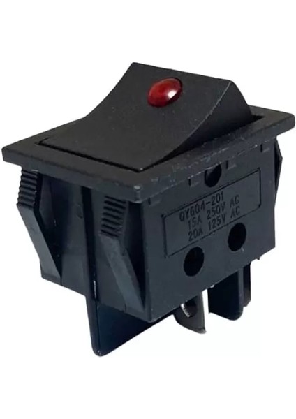 220 Volt Geniş Nokta Işıklı Anahtar On-Off (IC-104D) (4172)