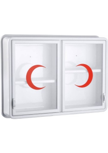 Shopmrt Cam 2 Kapaklı Ecza Dolabı 35X49X10 cm 542093