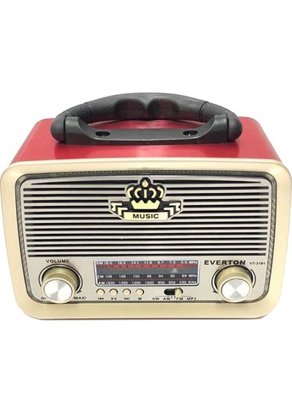 Bt USB Ibreli Şarjlı Radyo (4172)