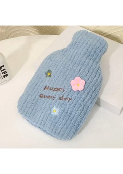 1 Litre El Geçirmeli Örgülü Sıcak Su Torbası Happy (4172)