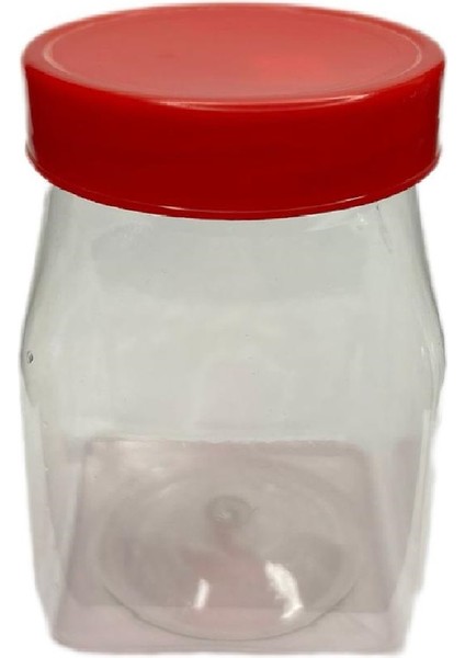 350 ml Pet Şeffaf Gıda Kavanozu, 12 Adet, Pet Kavanoz, Gıda Kavanozu, Baharat Kavanozu, Şeffaf Kavanoz