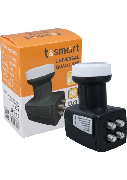 0.1db Ultra Hd 4K Quad Dört Çıkışlı Lnb (4172)