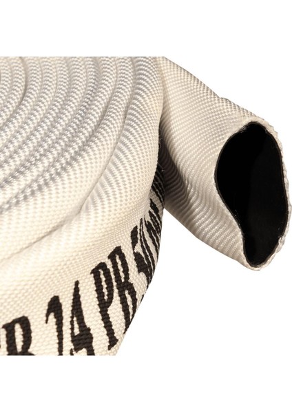 Beyaz 20 m Termoplast Yangın Hortumu, TS 9222 ve EN 14540 Belgeli