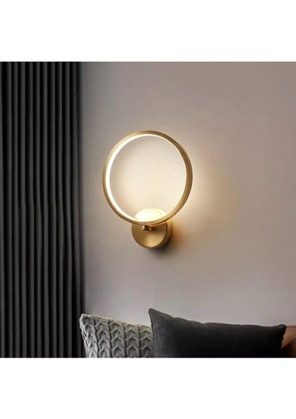 Polina Modern Tasarım Eskitme Renk Gün Işığı Ledli Banyo - Mutfak - Salon LED Duvar Aplik