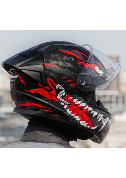 Rapıd 2 Race Kaıju Fullface Motosiklet Kaskı
