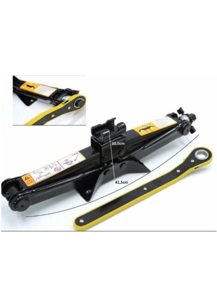 1,5 Ton Cırcırlı Kriko Renault İçin Akardıon Tip, Güçlü ve Dayanıklı