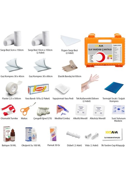 İlk Yardım Ecza Dolabı ve Seti, Güvenli ve Pratik Kullanım, TR Menşei fiyatları