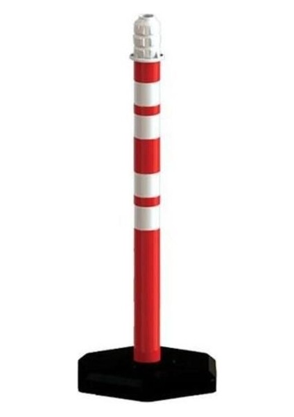 Aydınlatmalı Trafik Konisi 60x1200 mm, 2 Sıra Reflektörlü, Güvenli ve Dayanıklı