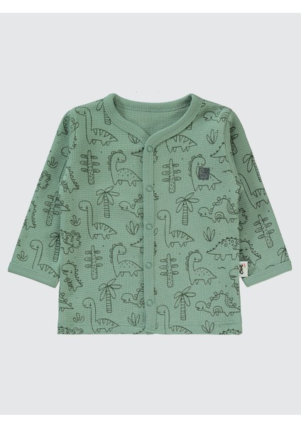Erkek Bebek Pijama Takımı 1-6 Ay Soft Haki