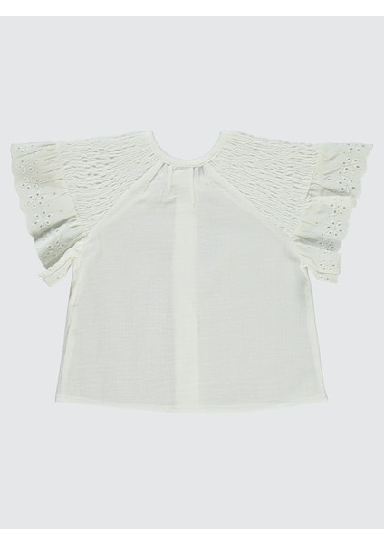 Kız Bebek Gömlek 6-18 Ay Ekru fiyatları