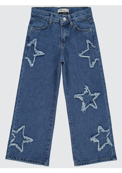 Kız Çocuk Pantolon 6-9 Yaş Mavi