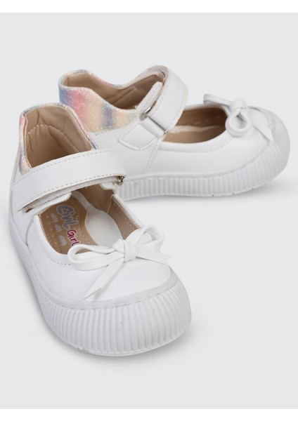 Kız Çocuk Babet 21-25 Numara Beyaz modelleri