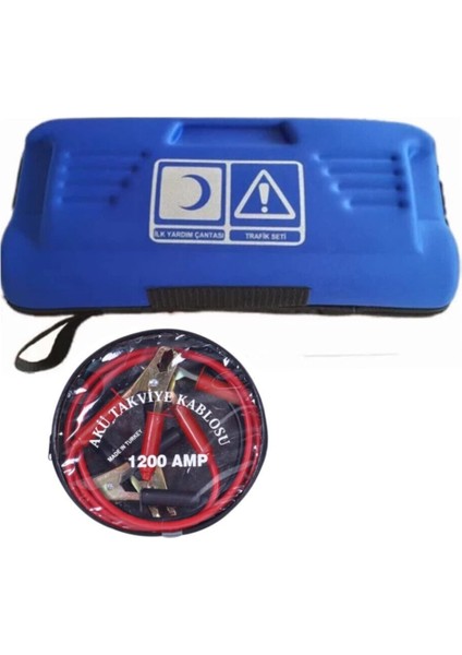 1200 Amper Trafik Takviye Kablolu Seti, Güçlü ve Güvenilir Araç Kurtarma Seti