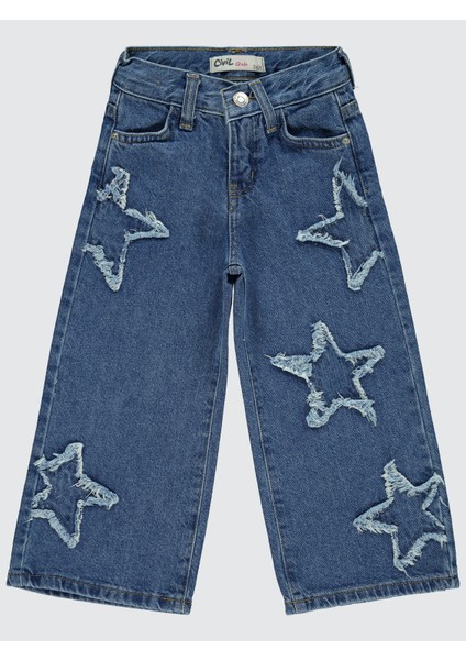 Kız Çocuk Pantolon 2-5 Yaş Mavi