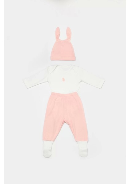 Bunny 3'lü Bebek Takım Pembe