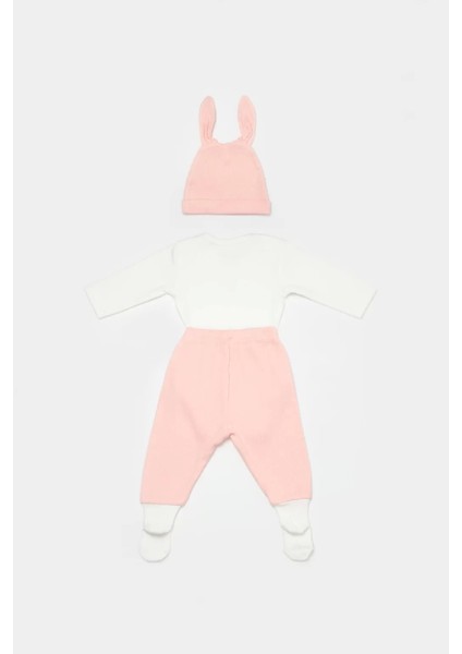 Bunny 3'lü Bebek Takım Pembe