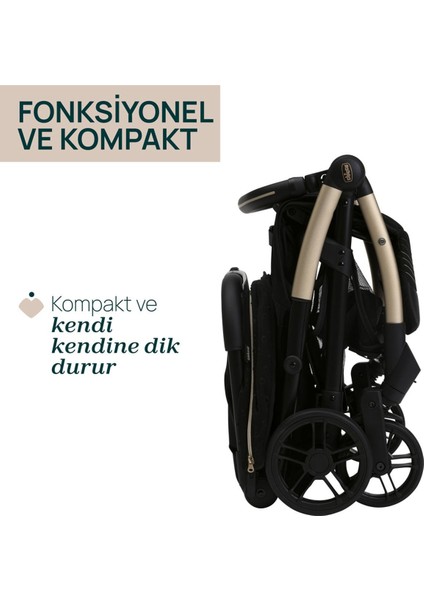 Goody Xplus Bebek Arabası Black Re Lux