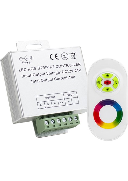 LED Rgb Kontrol Devre Dokunmatik Uk Lı FC-PB-12Q (18 Amper)