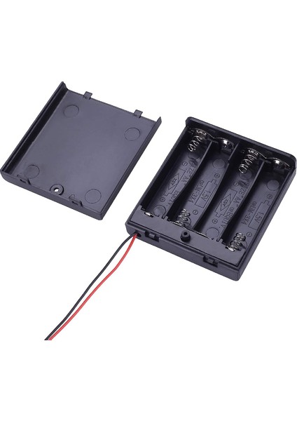 Pil Yuvası 4lü Kapaklı Switchli Aa (IC-233F) (4172)
