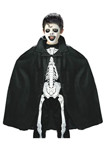 Siyah Renk Yakalı Halloween Pelerini 90 cm fırsatları
