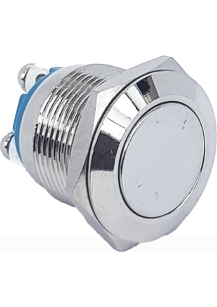 IC-182 D98 Buton Metal Düz 19MM PBS28B-2 (4172)