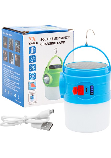 100 Watt Çok Fonksiyonlu Solar Acil Durum Lambası