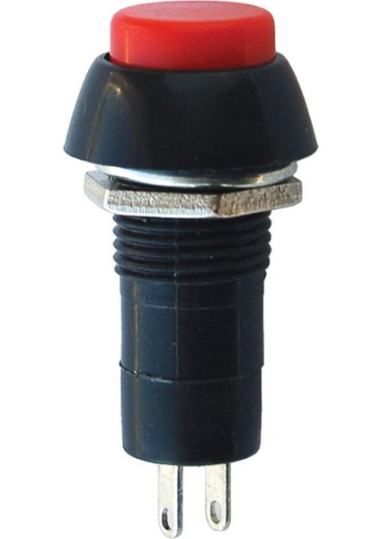 IC-186 Yuvarlak Basmalı 12MM Kalıcılı Buton Anahtar PBS-11A-B (4172)