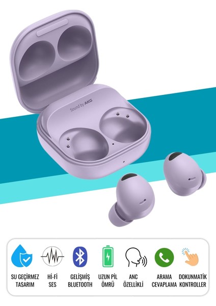 Anc Özellikli Su Geçirmez Bluetooth Kulaklık Kulakiçi Çift Mikrofonlu Dokunmatik Kablosuz Buds 2 Pro