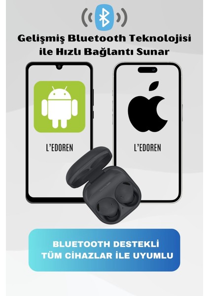 Anc Özellikli Su Geçirmez Bluetooth Kulaklık Kulakiçi Çift Mikrofonlu Dokunmatik Kablosuz Buds 2 Pro