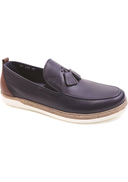 L625 Deri Erkek Loafer Ayakkabı - Lacivert