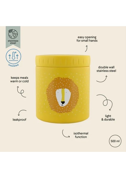 Mr.lion 500 ml - Termal Öğle Yemeği Kabı
