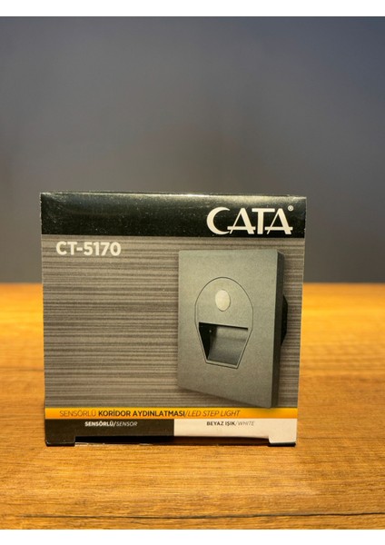 CT5170 Sensörlü Koridor Aydınlatması Füme Kasa Beyaz Işık modelleri