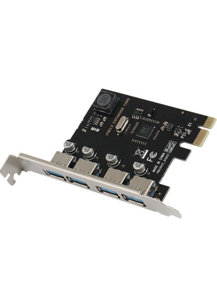 Port USB 3.0 Pcı-E Genişletme Kartı Pcı Express Pcıe Hub Adaptörü 4 Port Usb3.0 Denetleyici (Yurt Dışından)