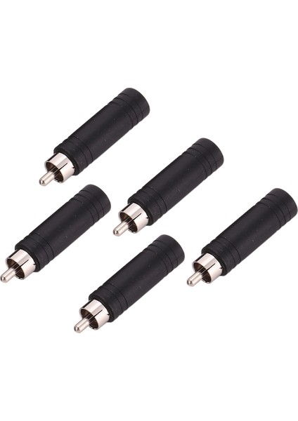 5x 6.35MM 1/4 Inç Mono Dişi Jak Erkek Fiş Ses Adaptörü Kablosu Dönüştürücü (Yurt Dışından)