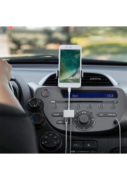 2'si 1 Arada - 3,5 mm Bağlantı Için Kulaklık Adaptörü /12 PRO/11/11PRO/SE/8/7/6 (Yurt Dışından)