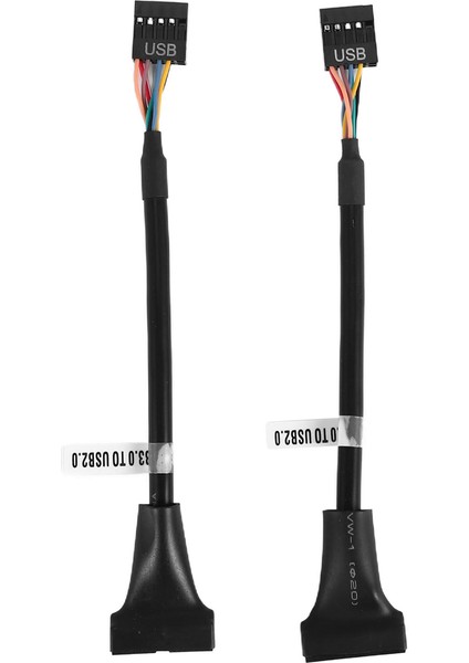 Adet USB 3.0 Başlığı 2.0'a, USB 2.0 Anakart Adaptör Kablosu, 19 Pin Usb3.0 Erkek 9 Usb2.0 Dişi (Yurt Dışından)