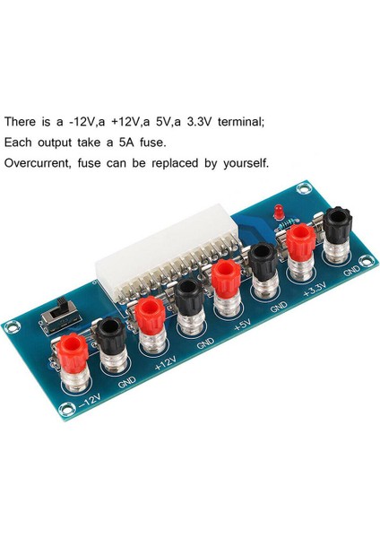 24 Pin Atx Tezgah Üstü Kart Bilgisayar Pc Güç Kaynağı Breakout Adaptör Modülü (Yurt Dışından)