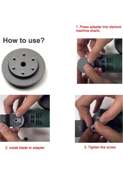Sistem Multimaster Power Salınımlı Testere Bıçağı Için Çok Amaçlı Alet Şaft Adaptörü (Yurt Dışından)