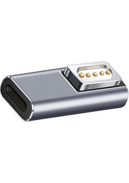 Magsafe1 Pro Dişi Hızlı Şarj Mıknatıs Fiş Dönüştürücü Için Tip C Manyetik USB Pd Adaptörü (Yurt Dışından)