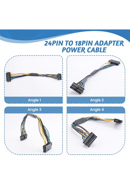 Atx 24PIN Anakart 18PIN Adaptör Güç Kaynağı Kablosu 18AWG Z420 Z620 Için (Yurt Dışından) indirimleri