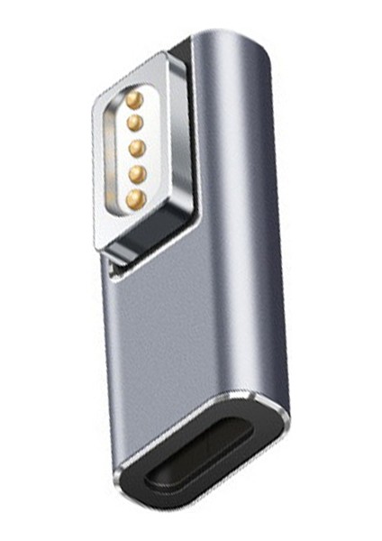 Magsafe1 Pro Dişi Hızlı Şarj Mıknatıs Fiş Dönüştürücü Için Tip C Manyetik USB Pd Adaptörü (Yurt Dışından)