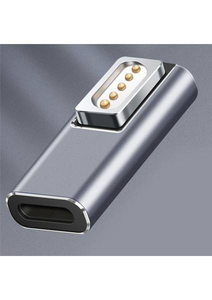 Magsafe1 Pro Dişi Hızlı Şarj Mıknatıs Fiş Dönüştürücü Için Tip C Manyetik USB Pd Adaptörü (Yurt Dışından)