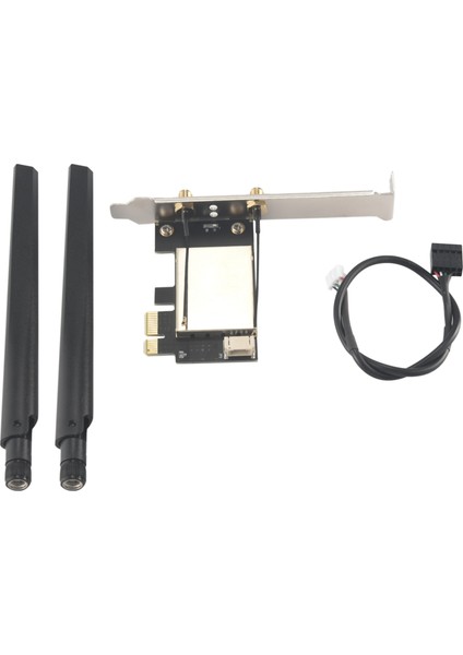 Pcıe Wifi Kart Adaptörü Bluetooth Çift Bant Kablosuz Ağ Tekrarlayıcı Adaptörü Pc Masaüstü AX200 9260AC Için (Yurt Dışından)