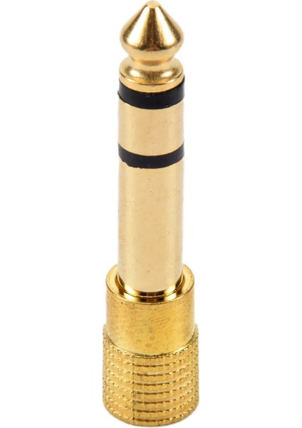 Kulaklık Adaptörü Stereo Altın Fiş 1/4" (6,3 Mm) Erkek Ila 1/8" (3,5 Mm) Dişi (Yurt Dışından)