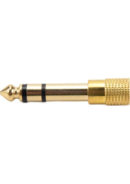 Kulaklık Adaptörü Stereo Altın Fiş 1/4" (6,3 Mm) Erkek Ila 1/8" (3,5 Mm) Dişi (Yurt Dışından)