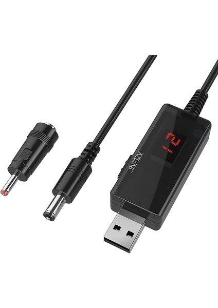 Usb'den 9V, 5V 12V Step Up, USB Kablosu Dc 5V Boost 9V Voltaj Dönüştürücü 1A Step-Up Voltaj Transformatörü Güç Hattı (Yurt Dışından)