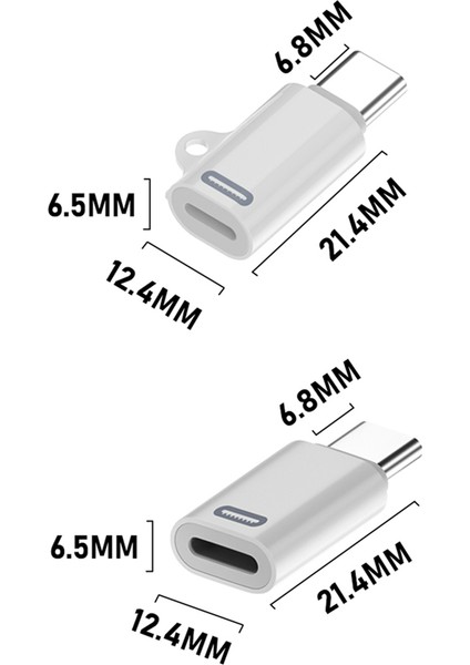IPHONE15 Cep Telefonu Pd Hızlı Şarj Çok Fonksiyonlu Adaptör Aydınlatma Dişi Tip-C Erkek Dönüştürücü, B (Yurt Dışından)